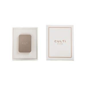 CULTI MILANO 皮革車用擴香 絲絨暖香-灰褐
Car Diffuser In Pelle Tortora Tessuto